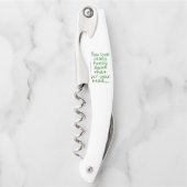 SlipperyJoeが頭を持ってそれを行うRに見える ソムリエナイフ (正面)