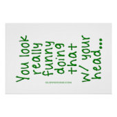 SlipperyJoeが頭を持ってそれを行うRに見える ポスター (正面)