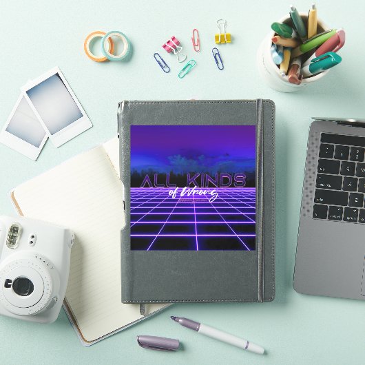 SlipperyJoeのすべての種類の間違った3Dはっきりした文字レトロ1 シール (iPadカバー)