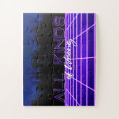 SlipperyJoeのすべての種類の間違った3Dはっきりした文字レトロ1 ジグソーパズル (縦)