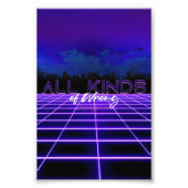 SlipperyJoeのすべての種類の間違った3Dはっきりした文字レトロ1 フォトプリント (正面)