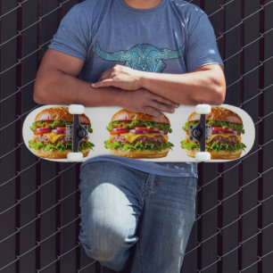 SlipperyJoeのとろけるチーズバーガー パリパリのベーコン スケートボード