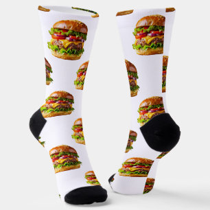 SlipperyJoeのとろけるチーズバーガー パリパリのベーコン ソックス