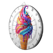 SlipperyJoeのアイス鮮やかクリームコーン食品クラシック ダーツボード (正面右)