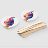 SlipperyJoeのアイス鮮やかクリームコーン食品クラシック ハンドファン (組立なし)