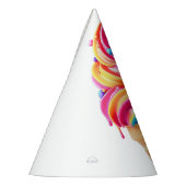 SlipperyJoeのアイス鮮やかクリームコーン食品クラシック パーティーハット (左)