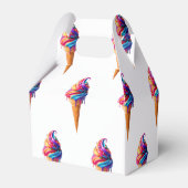 SlipperyJoeのアイス鮮やかクリームコーン食品クラシック フェイバーボックス (裏面サイド)