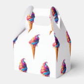 SlipperyJoeのアイス鮮やかクリームコーン食品クラシック フェイバーボックス (正面サイド)