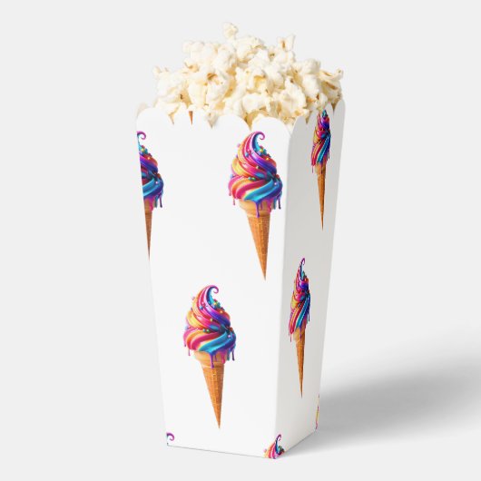 SlipperyJoeのアイス鮮やかクリームコーン食品クラシック フェイバーボックス (はじけた状態)