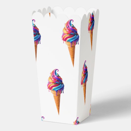 SlipperyJoeのアイス鮮やかクリームコーン食品クラシック フェイバーボックス (正面)