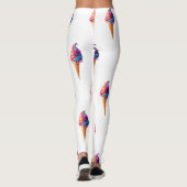 SlipperyJoeのアイス鮮やかクリームコーン食品クラシック レギンス (裏面)