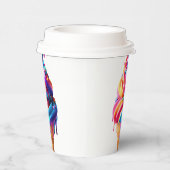 SlipperyJoeのアイス鮮やかクリームコーン食品クラシック 紙コップ (右)