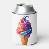 SlipperyJoeのアイス鮮やかクリームコーン食品クラシック 缶クーラー (缶正面)