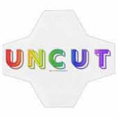 SlipperyJoeのカットされていないレインボー鮮やかカラーの3d サッカーボール (フラット)