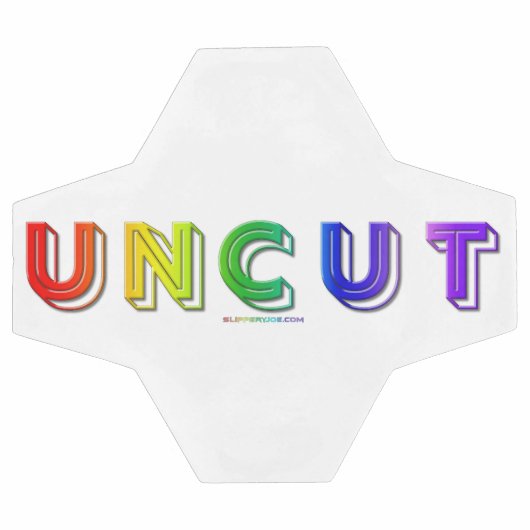 SlipperyJoeのカットされていないレインボー鮮やかカラーの3d サッカーボール (フラット)