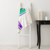 SlipperyJoeのカットされていないレインボー鮮やかカラーの3d シェルパブランケット (インサイチュ)