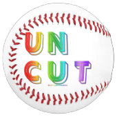 SlipperyJoeのカットされていないレインボー鮮やかカラーの3d ソフトボール (正面左)