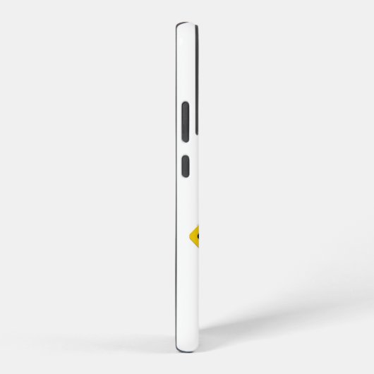 SlipperyJoeのクマのクロッシングのサインはシルエットw Samsung Galaxyケース (右側面)