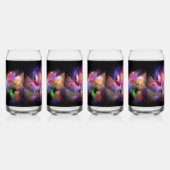 SlipperyJoeのクラウドアートワークの抽象芸術サーレ鮮やかー ガラス缶 (左)