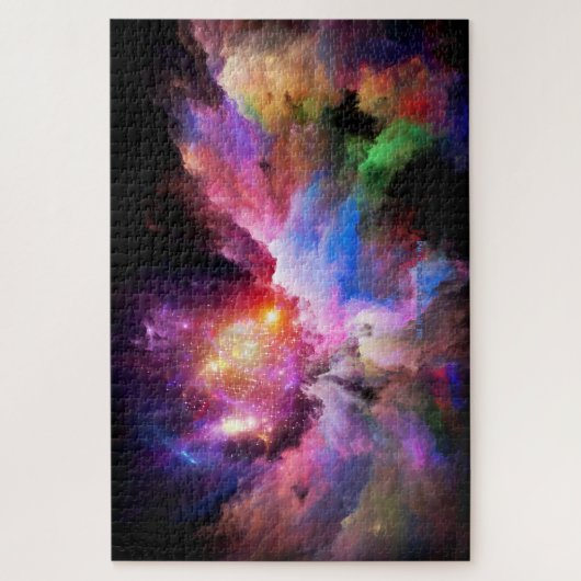 SlipperyJoeのクラウドアートワークの抽象芸術サーレ鮮やかー ジグソーパズル (縦)