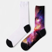 SlipperyJoeのクラウドアートワークの抽象芸術サーレ鮮やかー ソックス (左)