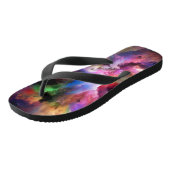 SlipperyJoeのクラウドアートワークの抽象芸術サーレ鮮やかー ビーチサンダル (アングル)