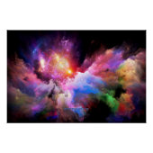 SlipperyJoeのクラウドアートワークの抽象芸術サーレ鮮やかー ポスター (正面)