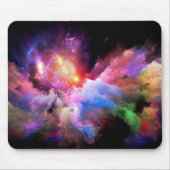 SlipperyJoeのクラウドアートワークの抽象芸術サーレ鮮やかー マウスパッド (正面)