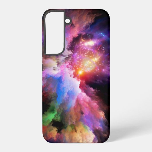 SlipperyJoeのクラウドアートワークの抽象芸術サーレ鮮やかー Samsung Galaxyケース (裏面)