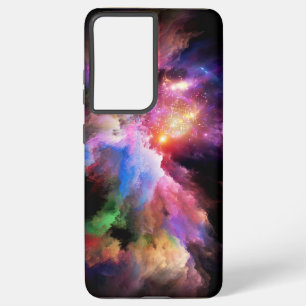SlipperyJoeのクラウドアートワークの抽象芸術サーレ鮮やかー Samsung Galaxy S21+ケース