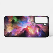 SlipperyJoeのクラウドアートワークの抽象芸術サーレ鮮やかー Samsung Galaxyケース (裏面横)