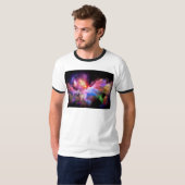 SlipperyJoeのクラウドアートワークの抽象芸術サーレ鮮やかー Tシャツ (正面フル)