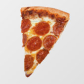 SlipperyJoeのクラシックペペローニピザのスライスが溶けた ウィンドウサイン (シート)