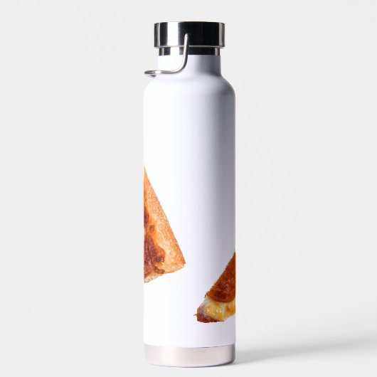 SlipperyJoeのクラシックペペローニピザのスライスが溶けた ウォーターボトル (右面)
