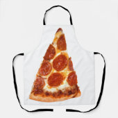 SlipperyJoeのクラシックペペローニピザのスライスが溶けた エプロン (正面)
