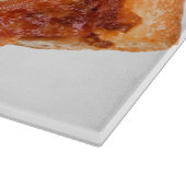 SlipperyJoeのクラシックペペローニピザのスライスが溶けた カッティングボード (角)