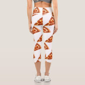 SlipperyJoeのクラシックペペローニピザのスライスが溶けた カプリレギンス (裏面)