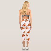 SlipperyJoeのクラシックペペローニピザのスライスが溶けた カプリレギンス (裏面)