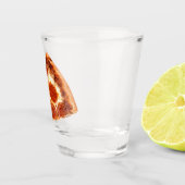 SlipperyJoeのクラシックペペローニピザのスライスが溶けた ショットグラス (右)