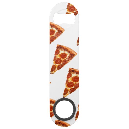 SlipperyJoeのクラシックペペローニピザのスライスが溶けた スピード栓抜き (正面)