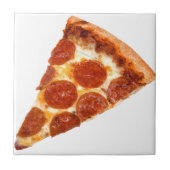 SlipperyJoeのクラシックペペローニピザのスライスが溶けた タイル (正面)