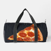 SlipperyJoeのクラシックペペローニピザのスライスが溶けた ダッフルバッグ (裏面)