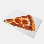 SlipperyJoeのクラシックペペローニピザのスライスが溶けた ドアマット (アングル)