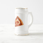 SlipperyJoeのクラシックペペローニピザのスライスが溶けた ビールジョッキ (正面右)