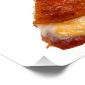 SlipperyJoeのクラシックペペローニピザのスライスが溶けた ポスター (コーナー)