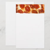 SlipperyJoeのクラシックペペローニピザのスライスが溶けた 便箋 (正面/裏面)