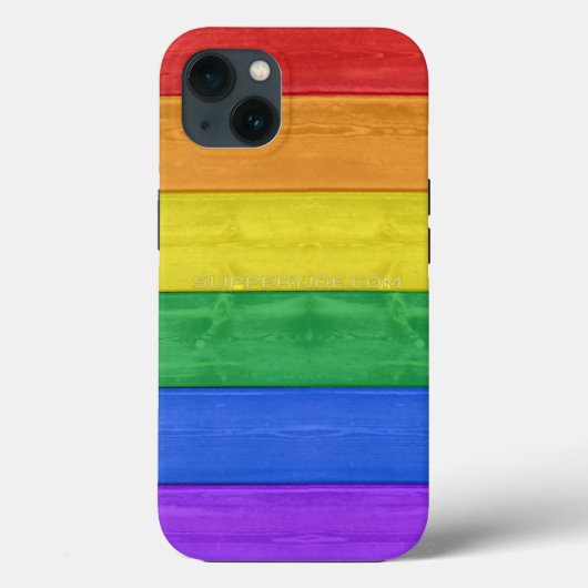 SlipperyJoeのクラシックレインボータクタイルハンドメイド Case-Mate iPhoneケース (裏面)