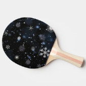 SlipperyJoeのクリスマス冬の魔法のような平和的な雰囲気 卓球ラケット (横)
