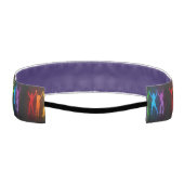 SlipperyJoeのグループの人々が手を握ってLを形成 アスレチックヘッドバンド (裏面)