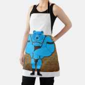 SlipperyJoeのゲイの筋肉は漫画のThongのリードを負担 エプロン (インサイチュ)